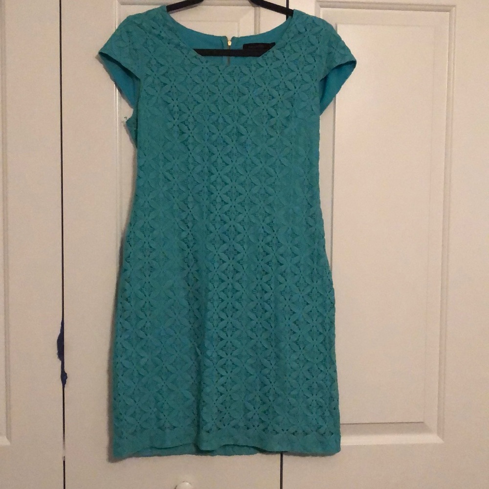 Floral Lace Short Sleeve Dress
